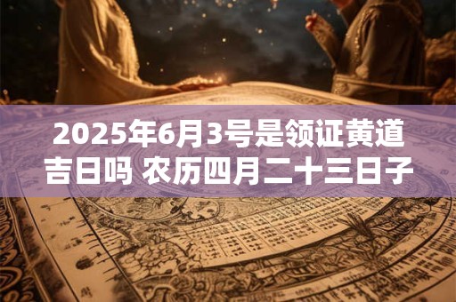 2025年6月3号是领证黄道吉日吗 农历四月二十三日子好吗