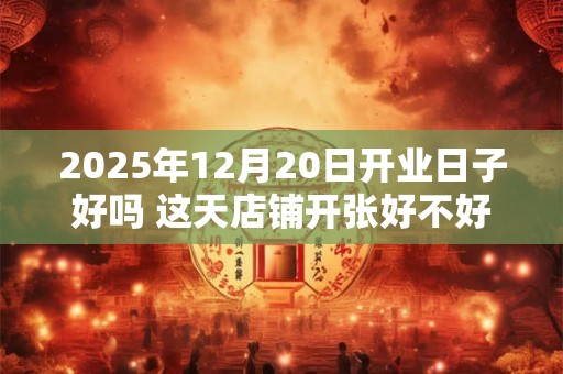 2025年12月20日开业日子好吗 这天店铺开张好不好