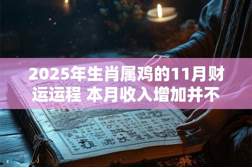2025年生肖属鸡的11月财运运程 本月收入增加并不明显