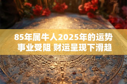 85年属牛人2025年的运势 事业受阻 财运呈现下滑趋势