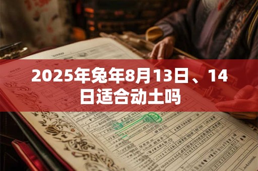 2025年兔年8月13日、14日适合动土吗