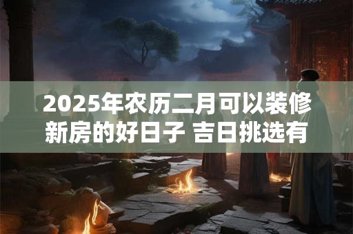 2025年农历二月可以装修新房的好日子 吉日挑选有门道