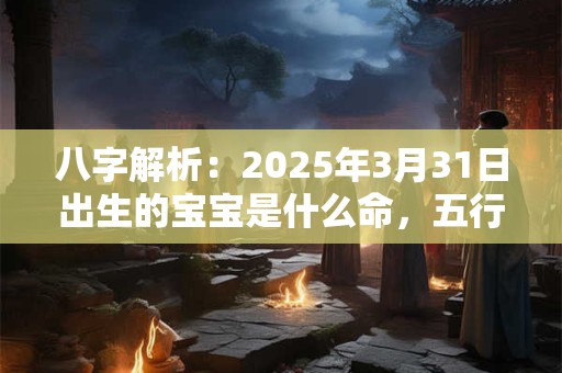 八字解析：2025年3月31日出生的宝宝是什么命，五行缺什么