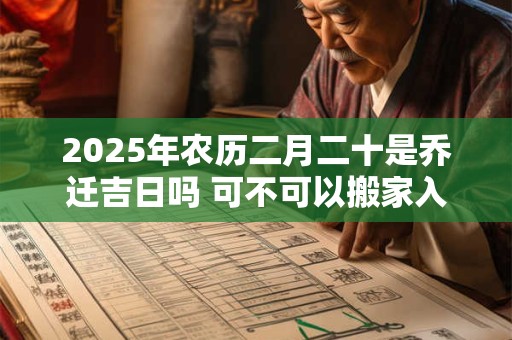 2025年农历二月二十是乔迁吉日吗 可不可以搬家入宅
