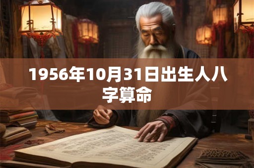 1956年10月31日出生人八字算命