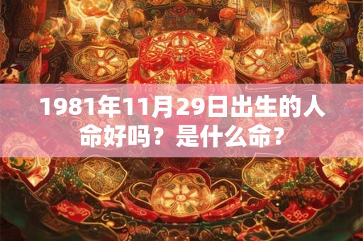 1981年11月29日出生的人命好吗？是什么命？