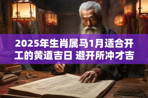 2025年生肖属马1月适合开工的黄道吉日 避开所冲才吉利