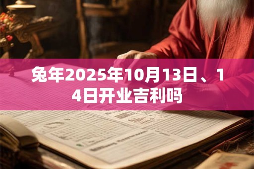 兔年2025年10月13日、14日开业吉利吗