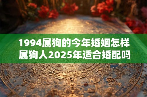 1994属狗的今年婚姻怎样 属狗人2025年适合婚配吗