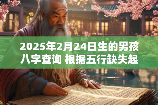 2025年2月24日生的男孩八字查询 根据五行缺失起名字