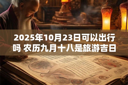2025年10月23日可以出行吗 农历九月十八是旅游吉日吗