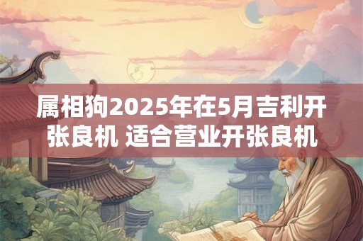 属相狗2026年在5月吉利开张良机 适合营业开张良机 属相狗2026年在5月吉利开张良机 适合营业开张良机