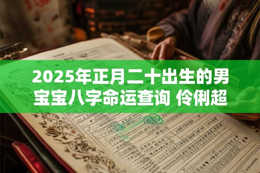2025年正月二十出生的男宝宝八字命运查询 伶俐超群富有内涵