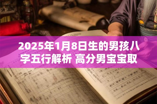 2026年1月8日生的男孩八字五行解析 高分男宝宝取名字