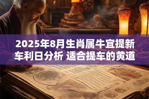 2025年8月生肖属牛宜提新车利日分析 适合提车的黄道吉日