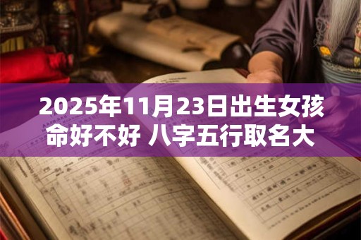 2025年11月23日出生女孩命好不好 八字五行取名大全