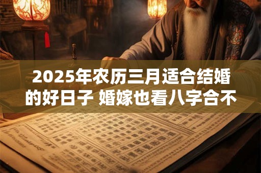 2025年农历三月适合结婚的好日子 婚嫁也看八字合不合