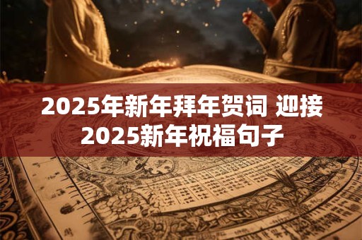 2025年新年拜年贺词 迎接2025新年祝福句子