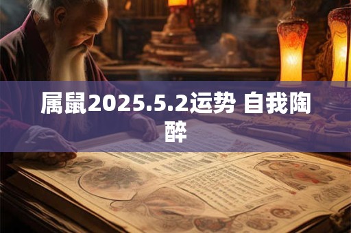 属鼠2025.5.2运势 自我陶醉