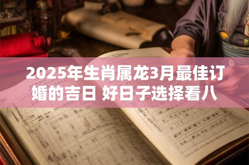 2025年生肖属龙3月最佳订婚的吉日 好日子选择看八字