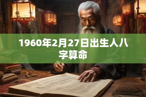 1960年2月27日出生人八字算命