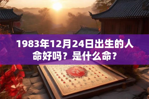 1983年12月24日出生的人命好吗？是什么命？