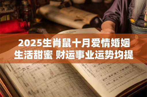 2025生肖鼠十月爱情婚姻生活甜蜜 财运事业运势均提升