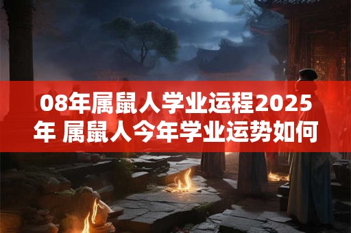08年属鼠人学业运程2025年 属鼠人今年学业运势如何-天环易学