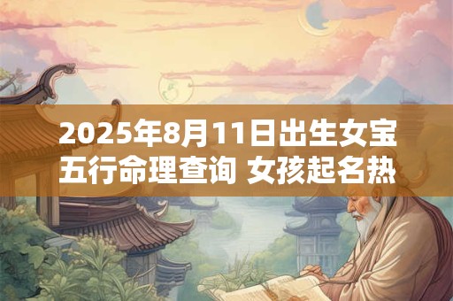 2025年8月11日出生女宝五行命理查询 女孩起名热门新款