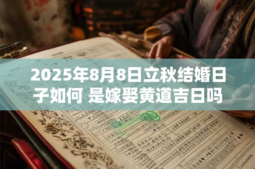 2025年8月8日立秋结婚日子如何 是嫁娶黄道吉日吗