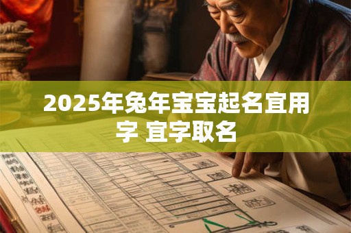 2025年兔年宝宝起名宜用字 宜字取名