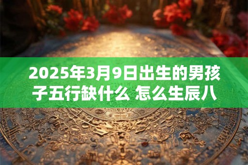 2025年3月9日出生的男孩子五行缺什么 怎么生辰八字取名