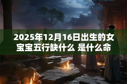 2025年12月16日出生的女宝宝五行缺什么 是什么命