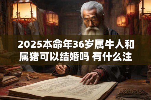 2025本命年36岁属牛人和属猪可以结婚吗 有什么注意事项