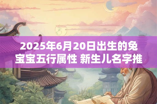 2025年6月20日出生的兔宝宝五行属性 新生儿名字推荐