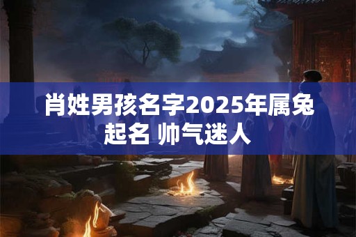 肖姓男孩名字2025年属兔起名 帅气迷人