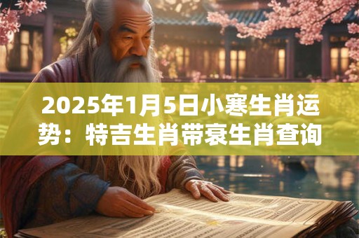2025年1月5日小寒生肖运势：特吉生肖带衰生肖查询