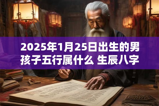 2025年1月25日出生的男孩子五行属什么 生辰八字取名