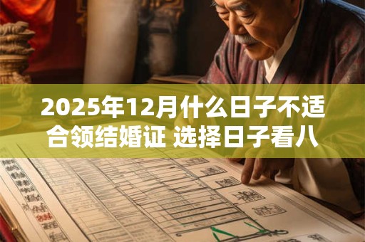 2025年12月什么日子不适合领结婚证 选择日子看八字