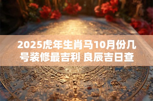 2025虎年生肖马10月份几号装修最吉利 良辰吉日查询