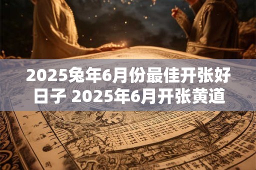 2025兔年6月份最佳开张好日子 2025年6月开张黄道吉日