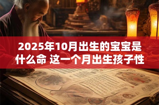 2025年10月出生的宝宝是什么命 这一个月出生孩子性格如何