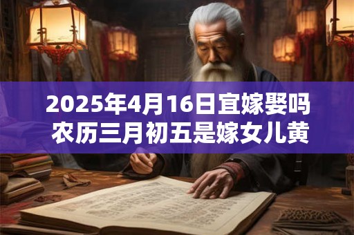 2025年4月16日宜嫁娶吗 农历三月初五是嫁女儿黄道吉日吗