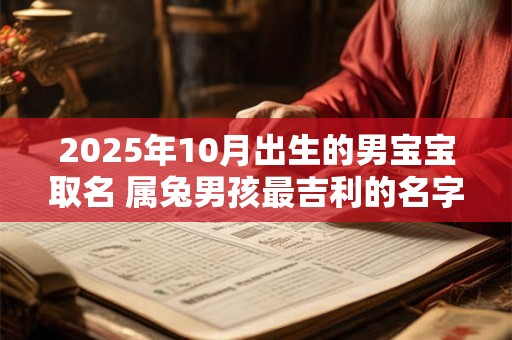 2026年10月出生的男宝宝取名 属兔男孩最吉利的名字
