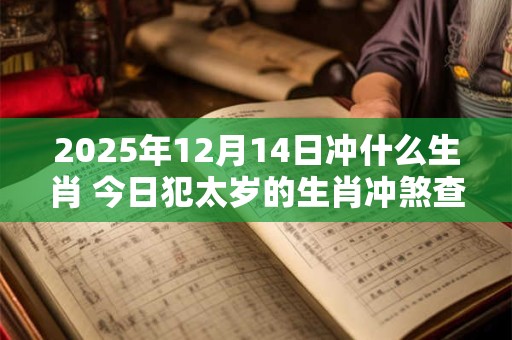 2025年12月14日冲什么生肖 今日犯太岁的生肖冲煞查询：