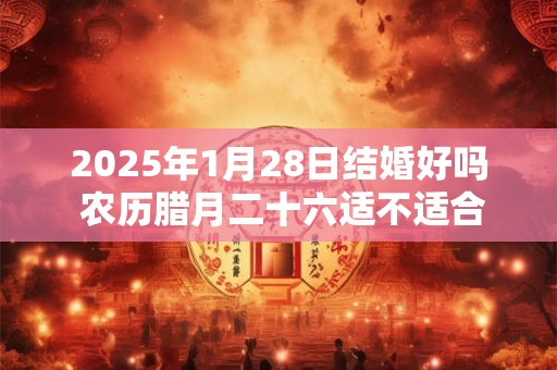 2025年1月28日结婚好吗 农历腊月二十六适不适合办酒席