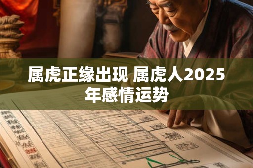属虎正缘出现 属虎人2025年感情运势