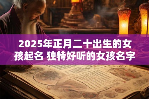 2025年正月二十出生的女孩起名 独特好听的女孩名字
