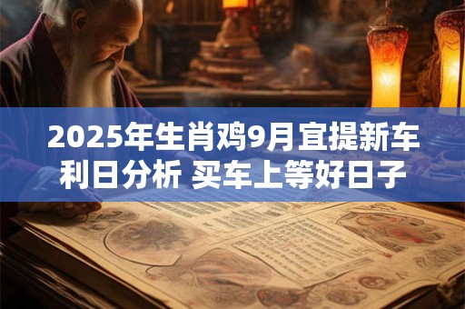 2025年生肖鸡9月宜提新车利日分析 买车上等好日子
