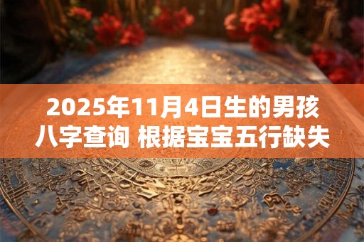 2025年11月4日生的男孩八字查询 根据宝宝五行缺失起名字